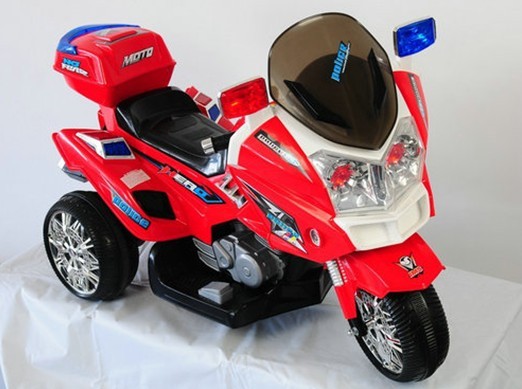 Trimoto 12V Policía para Niños Roja Review