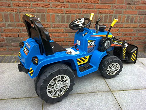 Tractor Eléctrico con Pala Excavadora para Niños