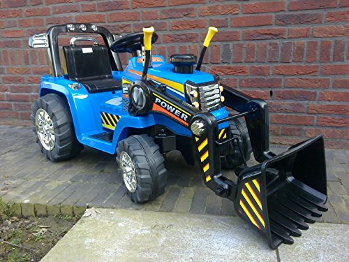 Tractor Eléctrico con Pala Excavadora para Niños